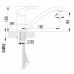 LM1104Cplus STRIKEСмеситель для кухни с поворотным изливом, хром LM1104C