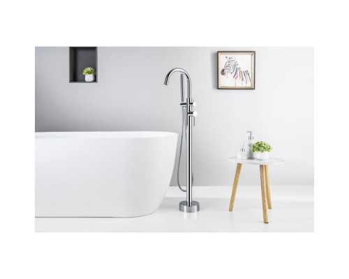 AQ1345CR ЕВРОПА смеситель для ванны напольный AQ1345CR