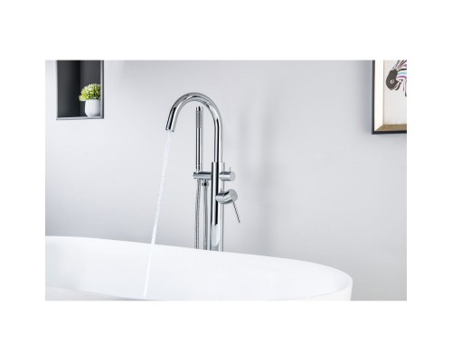 AQ1345CR ЕВРОПА смеситель для ванны напольный AQ1345CR