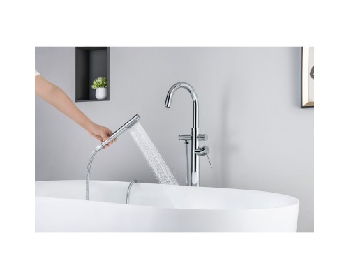 AQ1345CR ЕВРОПА смеситель для ванны напольный AQ1345CR