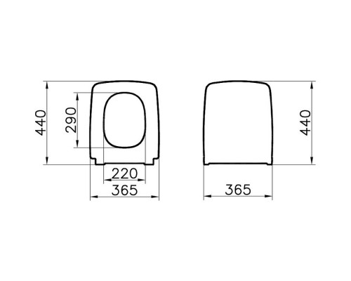 122-483-009 Metropole тонкое сиденье микролифт, цвет матовый чёрный (старый.арт.122-083-009) 122-483-009