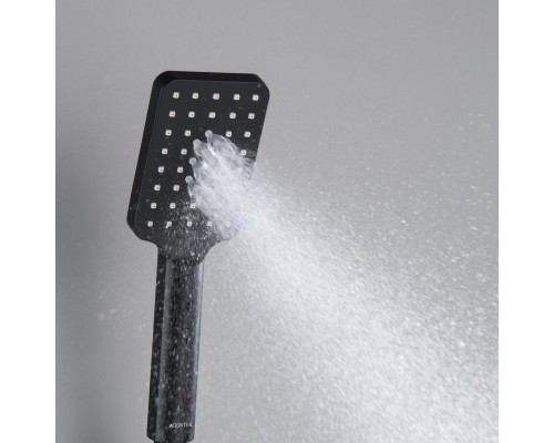 AQ2005MB ЛИРА ручной душ Select 80 3 jet, матовый черный AQ2005MB