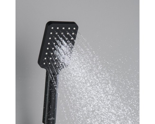 AQ2005MB ЛИРА ручной душ Select 80 3 jet, матовый черный AQ2005MB