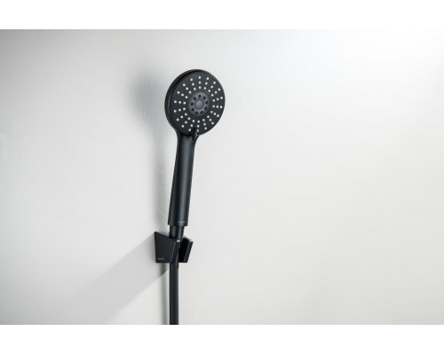 AQ2032MB БЕТТА душевой набор 100 3 jet, матовый черный AQ2032MB