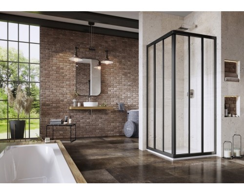 ASRV3-80-198 черный+Transparent, Supernova дверь для комбинации со второй дверью. 15V403R2Z1