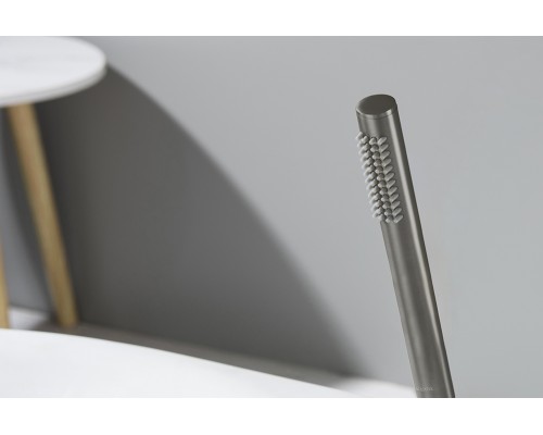 AQ2002BGM ЕВРОПА ручной душ 1jet, оружейная сталь (шлиф. черный хром) AQ2002BGM