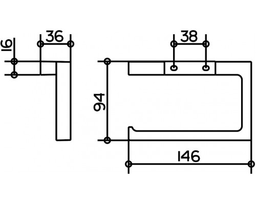 11162010000 EDITION 11 Держатель для туалетной бумаги, хром 11162010000