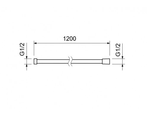 AQ2103BG шланг для душа 120 см нержавейка, шлиф. золото AQ2103BG