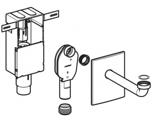 151.120.11.1 сифон внутристенный белый 151.120.11.1