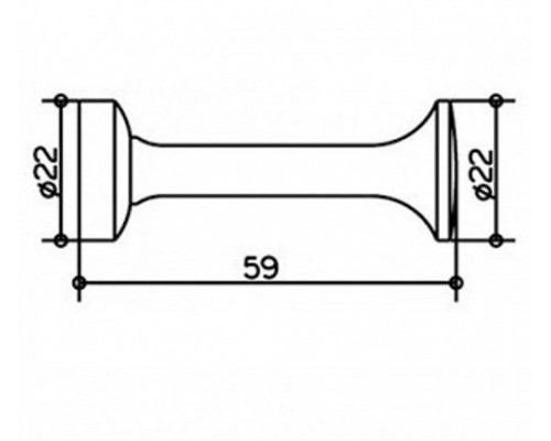 11615010000 ELEGANCE Крючок для полотенца 59 мм, хром 11615010000