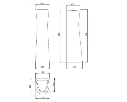136017S0000B0 Пьедестал Воротынский, Виктория белый 1.3601.7.S00.00B.0