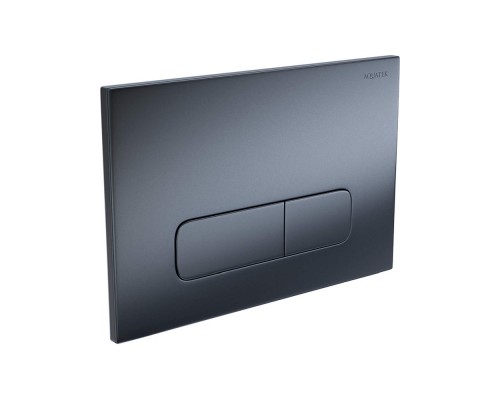 PNS-0000009 (002C-1Q) Панель смыва Оружейная сталь матовая для INSP-0000001 Pneumo S (клавиши прямоугольная) PNS-0000009