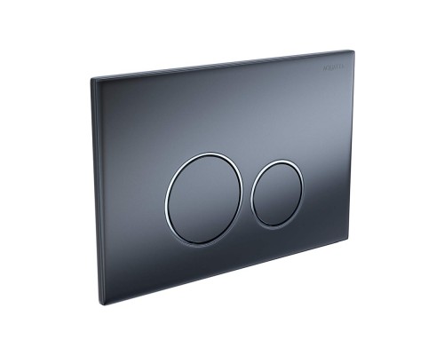 PNS-0000014 (005C-1Q) Панель смыва Оружейная сталь матовая для INSP-0000001 Pneumo S (клавиши круглые) PNS-0000014