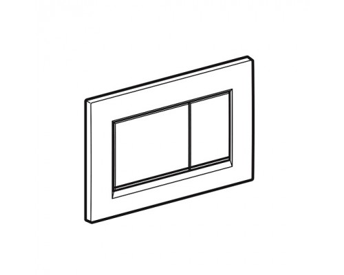 115.883.JT.1 клавиша двойного смыва Sigma 30 NEW к 111.300/350/361/362/380/390/796 не оставляет отпечатков пальцев, белый мат/хром глянц/белый мат 115.883.JT.1