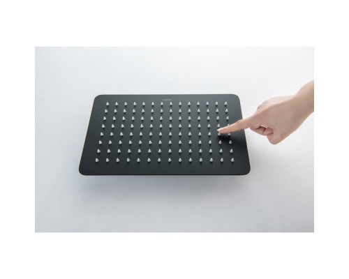 AQ2640MB ЛИБРА душевая система (смеситель для ванны) 300х200мм, матовый черный AQ2640MB