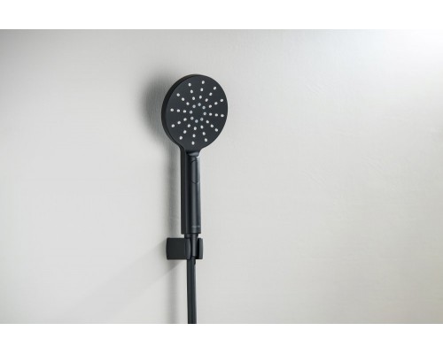 AQ2033MB ОБЕРОН душевой набор Select 120 3 jet, матовый черный AQ2033MB