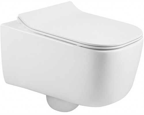 SET AQUATEK ЛУГАНО-018 4в1 (рама AQUATEK Standard INS-0000012+ кркпеж KKI-0000002+клавиша KDI-0000018+унитаз ЛУГАНО AQ2002-00 с тонким сиденьем soft-c SET AQUATEK ЛУГАНО-018 4в1