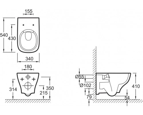 EDE103-00 Struktura, сиденье тонкое микролифт, панель для двойного смыва, хром (E36495-NF+E36496-CP+EDE102-00+E28931-WTE) EDE103-00