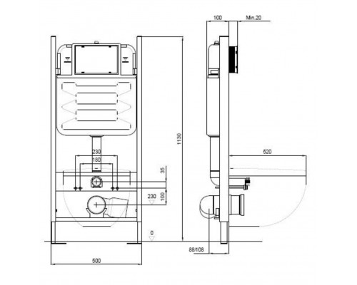 EDE103-00 Struktura, сиденье тонкое микролифт, панель для двойного смыва, хром (E36495-NF+E36496-CP+EDE102-00+E28931-WTE) EDE103-00