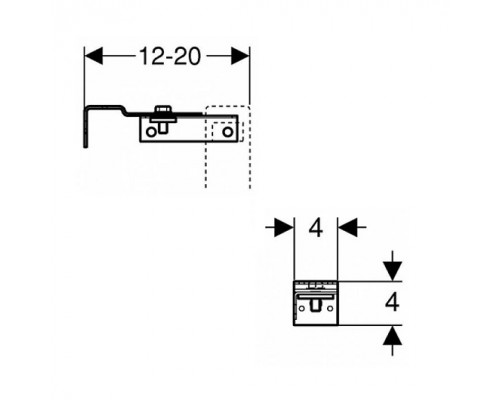 111.839.00.1 Комплект крепления к стене Geberit DuofixBasic для отдельного монтажа 111.839.00.1