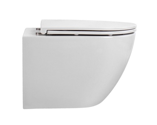 AQ1900T-00 ЕВРОПА Унитаз-компакт подвесной безободковый 490360320мм, смыв TORNADO, тонкое сиденье с механизмом плавного закрывания, крепеж AQ1900T-00