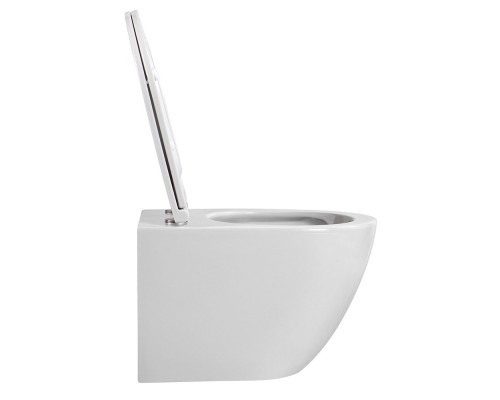 AQ1900T-00 ЕВРОПА Унитаз-компакт подвесной безободковый 490360320мм, смыв TORNADO, тонкое сиденье с механизмом плавного закрывания, крепеж AQ1900T-00