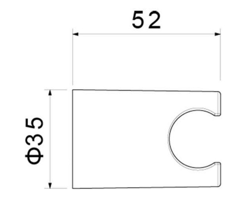 AQ2404BG держатель ручного душа, шлиф. золото AQ2404BG