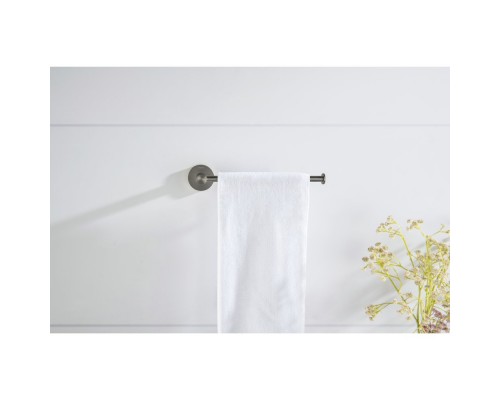 AQ4119BGM ЕВРОПА полотенцедержатель, оружейная сталь (шлиф. черный хром) AQ4119BGM