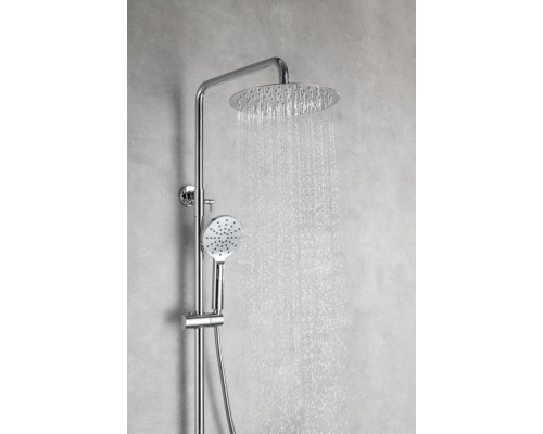 AQ2040CR ВЕГА душевая система (смеситель для ванны) 3jet 250мм AQ2040CR