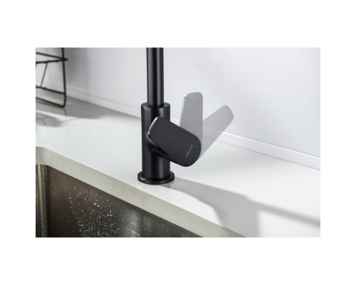 AQ1182MB БЕТТА смеситель для кухни, матовый черный AQ1182MB