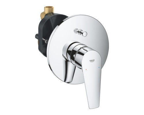 1000190 Набор GROHE Tempesta: верх душ 250 с душ кроншт 380 мм (26668000), смесит BauEdge (29079001), набор с руч душем, излив для ванны 170 мм, хром 1000190