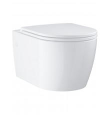 103860SH00 Bau Унитаз подвесной с быстросъемным сиденьем для унитаза с плавным закрытием, альпин-белый 103860SH00