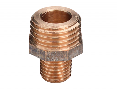 Нипель редукционный 1 х 1/2 бронза