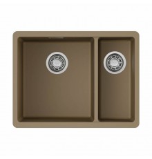Мойка, OMOIKIRI, Kata, шгв 550-420-220, отверстия для смесителя-отсутствуют, цвет-карамель