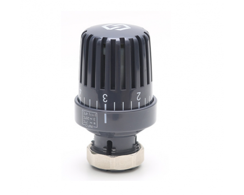 Термостатическая головка, Premium, M 30x1,5, с жидкостным датчиком, цвет-графит