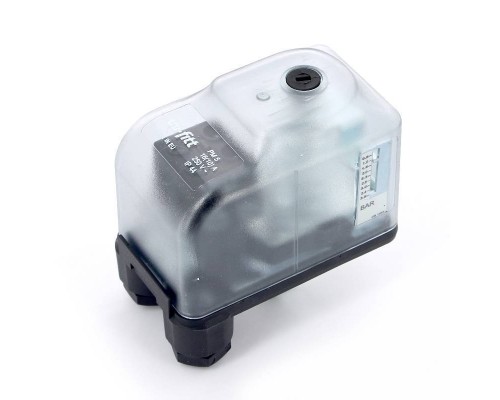 Реле давления UNI-FITT PM 5 с накидной гайкой 1/4", 1-5 бар, в прозрачном корпусе с градуированной шкалой