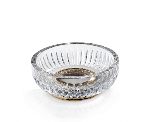 Мыльница, 3SC, Elegance, шв 115-40, цвет-прозрачный хрусталь/латунь сатинированная матовая Мыльница, 3SC, Elegance, шв 115-40, цвет-прозрачный хрусталь/латунь сатинированная матовая