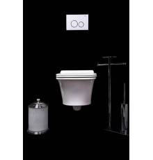 Boheme Mirage Унитаз подвесной 37х51х31,5h см, цвет: белый 965-W