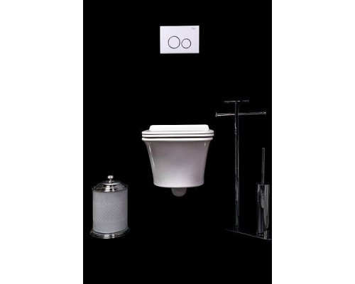 Boheme Mirage Унитаз подвесной 37х51х31,5h см, цвет: белый 965-W Boheme Mirage Унитаз подвесной 37х51х31,5h см, цвет: белый 965-W
