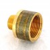 Переходник круглый НВ Viega 1/2" x 1" бронза