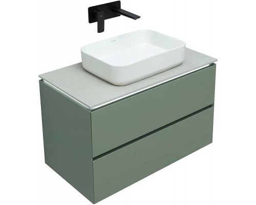 Allen Brau Infinity Тумба под раковину 85 см, цвет: зеленый/серый 1.21001.CGM