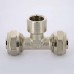 Тройник обжим-В никелированный UNI-FITT 20х3/4"х20
