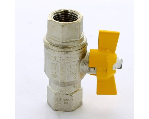 Кран шаровой для газа ВВ BERLIN бабочка ITAP 1/2"