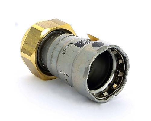 Муфта пресс-В с накидной гайкой Megapress оцинкованная сталь VIEGA 3/4"x1"