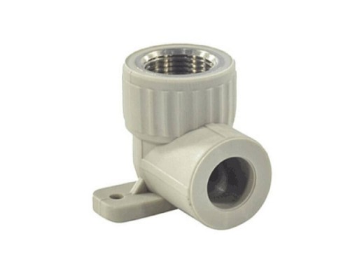 Угольник PP-R сер комб Дн20х3/4" ВР с креплением VALFEX 10120225Г Угольник PP-R сер комб Дн20х3/4" ВР с креплением VALFEX 10120225Г