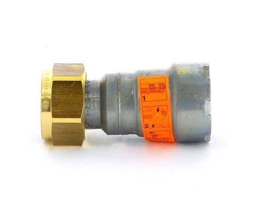 Муфта пресс-В с накидной гайкой Megapress оцинкованная сталь VIEGA 1/2"x3/4"