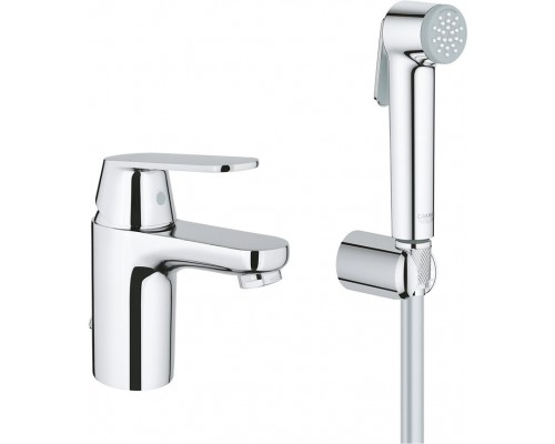 23125000 Eurosmart Cosmopolitan Смеситель однорычажный для раковины с гигиеническим душем, хром 23125000