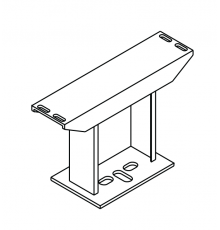 Фикс-консоль для KKN/KKV, тип 13, h=100 mm (ст.арт. ZAFKON013WEI)