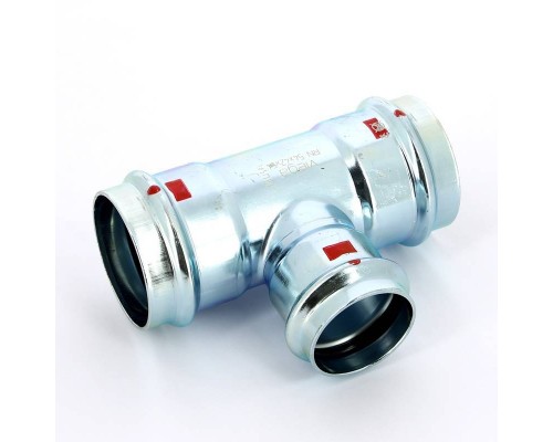 Тройник пресс оцинкованная сталь Prestabo VIEGA 54х42х54