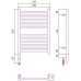 Сунержа Модус 3.0 Полотенцесушитель электрический 40x60h, лев., цвет: сатин 071-5700-6040